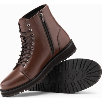 Ombre Clothing Мъжки обувки с висок ток от лъскава еко кожа в кафяво Ombre Clothing Ombre Clothing | Kafyav | МЪЖЕ | 40