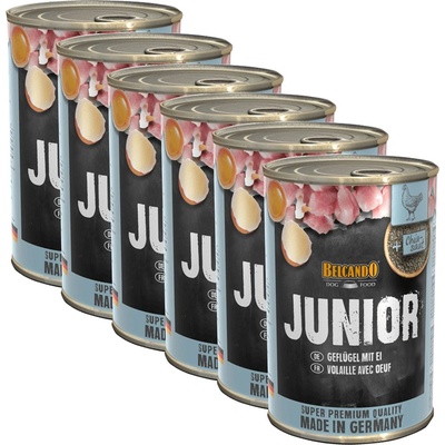 BELCANDO Junior - Птица с яйце - 6 x 400г