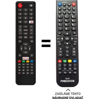 Dálkový ovladač Predátor Strong SRT43UB6203