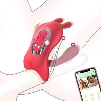SuperLove Triple Tease Couples Stimulator with App Red