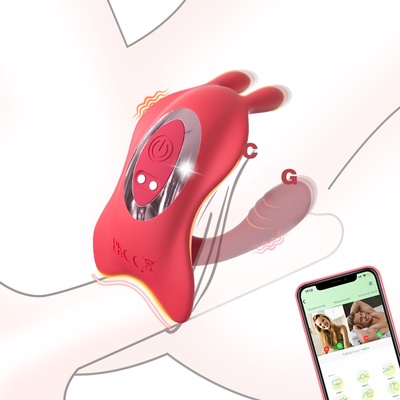 SuperLove Triple Tease Couples Stimulator with App Red