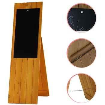 Image 1 of Дървен дисплей за клиенти 135 x 41 см кафяв 3TPW