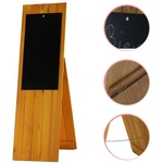  Дървен дисплей за клиенти 135 x 41 см кафяв 3TPW