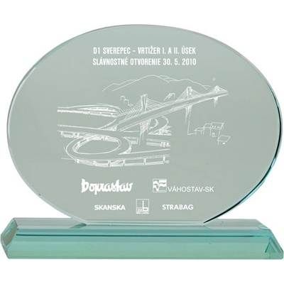 Skleněná trofej CR5005C