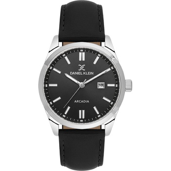 Daniel Klein DK. 6.14086-2 Arcadia Мъжки часовник | Черен с Каишка от кожа