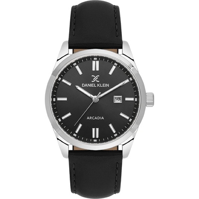 Daniel Klein DK. 6.14086-2 Arcadia Мъжки часовник | Черен с Каишка от кожа