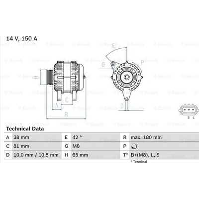 Alternátor BOSCH 0 986 081 960