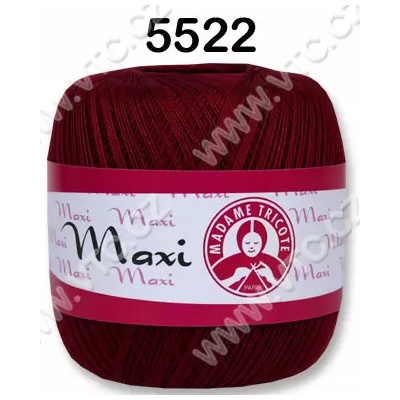 MADAME TRICOTE PARIS Příze Maxi - klasická i Metallic Maxi: 5522 Vínová