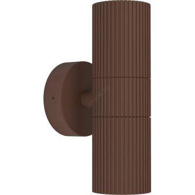 EGLO 902041 - Външно стенно осветително тяло TOMELLOSO 2 x GU10/28 W/230 V, IP44, кафяво (EG902041)