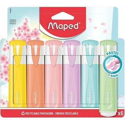 Maped Fluo' Peps Pastel 6 ks