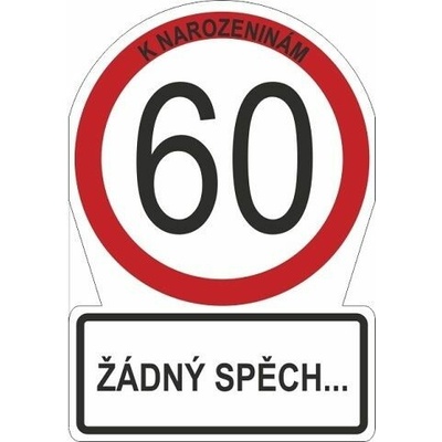 ALBI Přání M - Dopravní značka 60