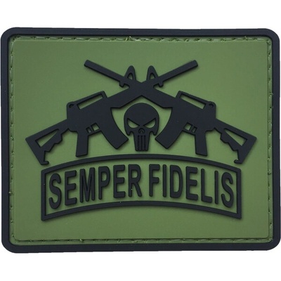 WARAGOD Semper Fidelis PVC nášivka, zelená
