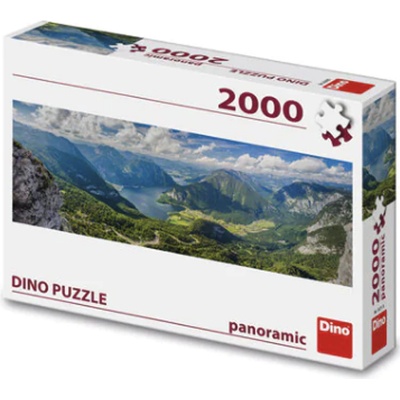 DINO Panoramatické Pohled na Alpy 2000 dílků – Zboží Dáma