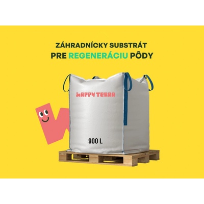 Happyterra záhradnícky substrát pre regeneráciu pôdy 900 l