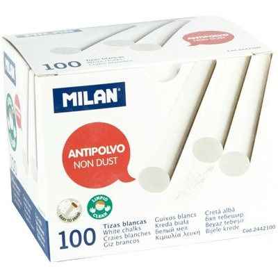 Milan krieda guľatá biela bezprašná 100 ks