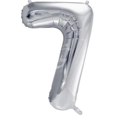 Fóliové číslo 7 stříbrné 86 cm
