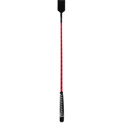 Devil Sticks Nylon Stick with Neon Strip & Goat Kid Leather Handle Nubuck Leather Top 71cm Red