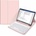 Tech-Protect SC Pen Case and Bluetooth Keyboard - кожен калъф и безжична блутут клавиатура за iPad 9 (2021), iPad 8 (2020), iPad 7 (2019) (розов)