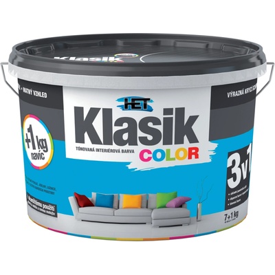 HET Klasik COLOR 7+1 kg 0417 Modrý azúrový