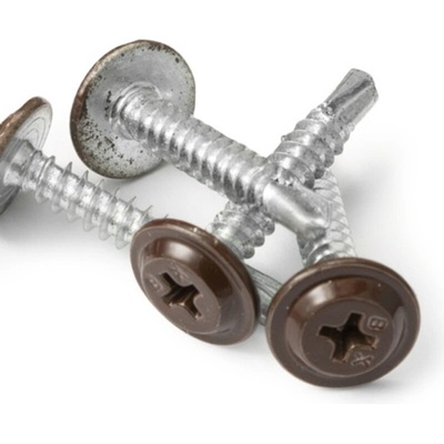 Covernit Samořezný vrut hnědá, 250 ks, 4,2 x 25 mm ZFS-4225RAL8017250