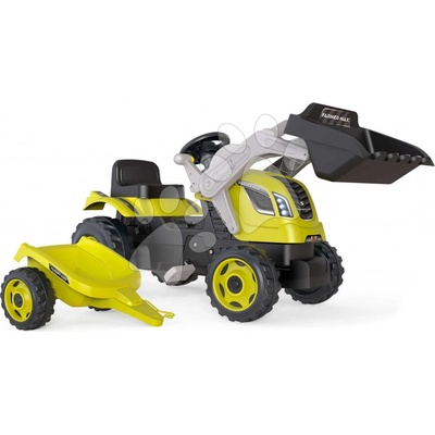 Smoby Farmer Max Šlapací traktor s přívěsem a lopatou