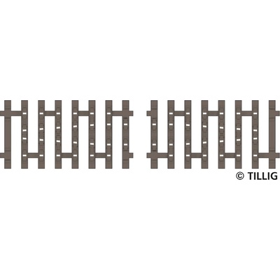 Tillig kolejové podloží záchytné koleje oboustranné 2 x 41,5mm koncové 83191