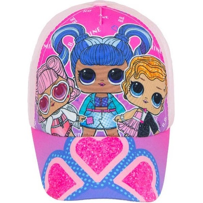 TED dětská kšiltovka L.O.L. Surprise růžová panenky