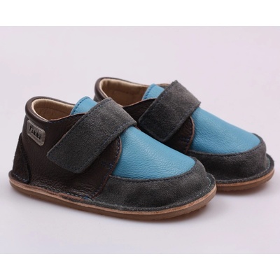 Tikki kožené barefoot boty Happy blue
