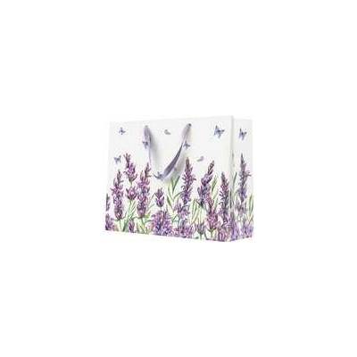 Darčeková taška horizontálna - LAVENDER BUTTERFLY 33,5x13x26,5 cm