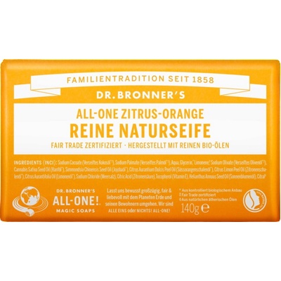 Dr. Bronner's Сапун - портокал и цитрус - 140 г