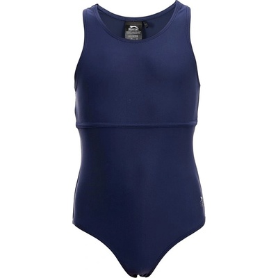 Slazenger Детски бански костюм Slazenger LYCRA® XTRA LIFE Racer Back Swimsuit Girls - Navy