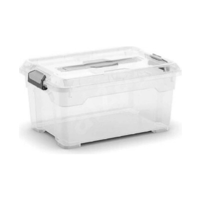 Keter Plastový úložný box Moover box XS 12 l 38 x 26,5 x 18,5 transparentné veko