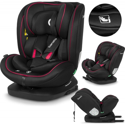 Lionelo s ISOFIXOM BASTIAAN I-size 2023 black red