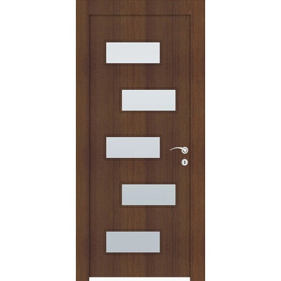 Uni Doors Интериорна врата Домино - остъклена - златна елха (цена без монтаж)