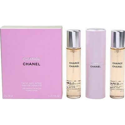 Chanel Chance EDT Refillable 3 x 20 ml pre ženy darčeková sada