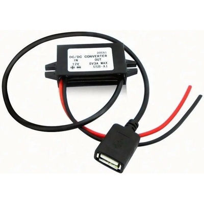 Měnič napětí z 12V a 24V na 5V (3A) 1x USB