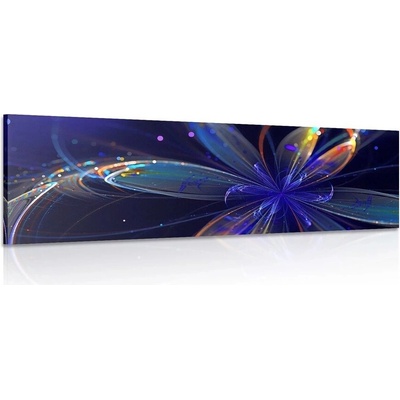 Obraz virtuální květina - 135x45
