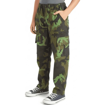 Dětské maskáče plátěné zelený maskáč – Zboží Dáma