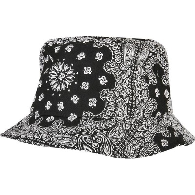 Flexfit klobouk Bandana s květinovým tiskem černá
