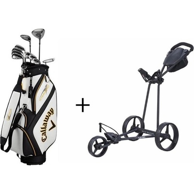 CALLAWAY Warbird 21 pánský set + vozík BIG MAX TI Lite – Zboží Mobilmania