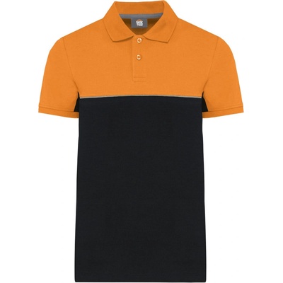 Kariban WK210 krátký rukáv Cot-20W21081300 černá oranžová