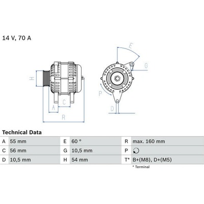 generátor BOSCH 0 986 041 240