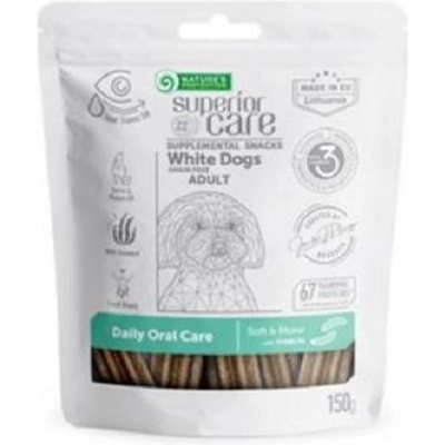 Natures Protection Superior care white dog adult oral care all breed 150 g