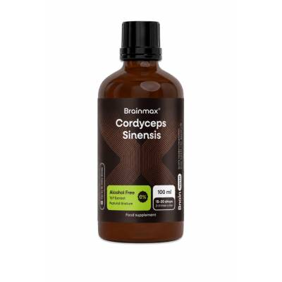 BrainMax Brainmax® Cordyceps Alcohol Free Tincture, 10: 1 Extract, 100 ml
