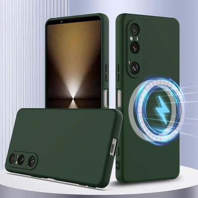 VSECHNONAMOBIL 98968 RUBBER MAGSAFE Silikonový kryt pro Sony Xperia 1 VI DARK GREEN – Hledejceny.cz