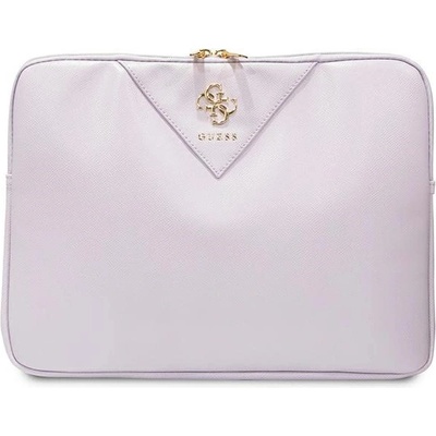 Guess Sleeve 14" Triangle 4G Fialová GUCS14ZPGSTEGU