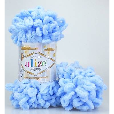 Alize příze Puffy 183 světle modrá