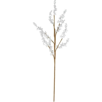 Ozdoba zapichovacia vetvička 77x30x3cm metalická strieborná