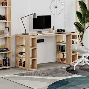TopMebel Офис бюро Colmar TopMebel от меламин в цвят сапфирен дъб 140x60x75cm