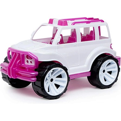 Детски джип в розово и бяло